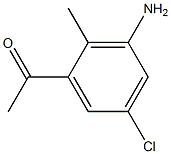 1-(3-Amino-5-chloro-2-methyl-phenyl)-ethanone Struktur