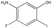 5-Amino-4-fluoro-2-iodo-phenol Struktur