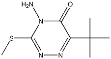 Amino-6-tert-butyl-4,5-dihydro-3-methylthio-1,2,4-triazin-5-one Struktur