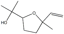 2-methyl-2-vinyl-5-(A-hydroxy-isopropyl)tetrahydrofuran Struktur