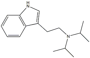 N-(2-(1H-Indol-3-yl)ethyl)-N-isopropylpropan-2-amine Struktur