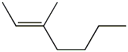 trans-3-Methyl-2-heptene. Struktur