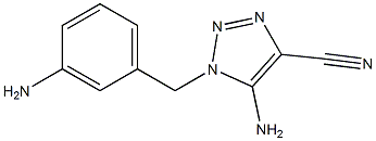 5-AMINO-1-(3-AMINOBENZYL)-1H-1,2,3-TRIAZOLE-4-CARBONITRILE Struktur