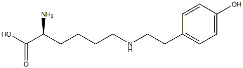 N(epsilon)-(2-(4-hydroxyphenyl)ethyl)lysine Struktur