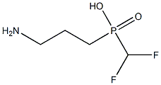 3-aminopropyl(difluoromethyl)phosphinic acid Struktur