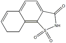 8,9-dihydronaphtho(2,1-d)isothiazol-3(2H)-one 1,1-dioxide Struktur