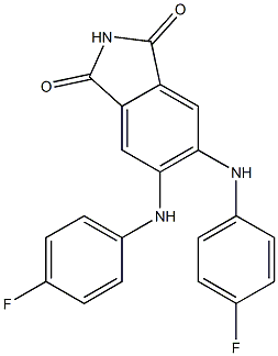 4,5-bis(4-fluoroanilino)phthalimide Struktur