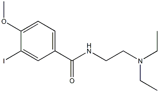 N-(2-diethylaminoethyl)-3-iodo-4-methoxybenzamide Struktur