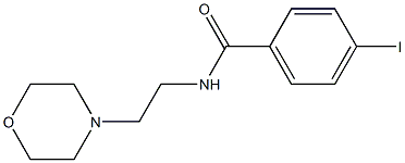 4-iodo-N-(2-morpholinoethyl)benzamide Struktur