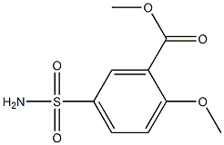 methyl-5-sulphamoyl-2-methoxybenzoate Struktur