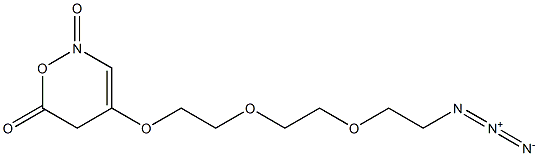 4-(2-(2-(2-azidoethyloxy)ethyloxy)ethyloxy)oxazine-2,6-dione Struktur