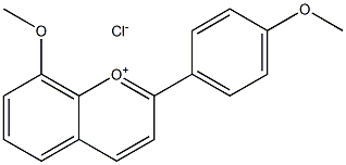 8,4'-DIMETHOXYFLAVYLIUMCHLORIDE Struktur