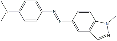 1-METHYL-5-(PARA-DIMETHYLAMINOPHENYLAZO)INDAZOLE Struktur