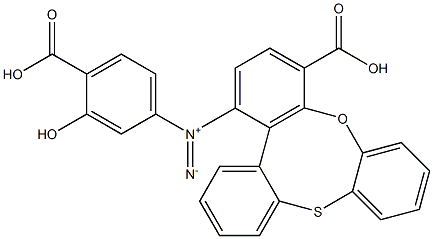 THIODIPHENYL-4,4'-DIAZO-BIS-SALICYLICACID Struktur