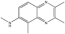 6-METHYLAMINO-2,3,5-TRIMETHYLQUINOXALINE Struktur