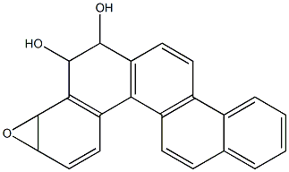 (+-)-ANTI-1,2-DIHYDROXY-3,4-EPOXY-1,2,3,4-TETRAHYDROBENZO[C]CHRYSENE Struktur