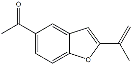 2-ISOPROPENYL-5-ACETYLBENZOFURAN Struktur