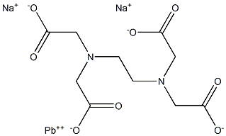 LEADDISODIUMETHYLENEDIAMINETETRAACETATE Struktur