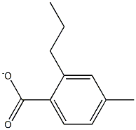 1-PROPYL-PARA-TOLUATE Struktur