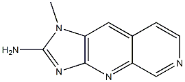 1-METHYLIMIDAZO(4,5-B)(1,7)NAPHTHYRIDIN-2-AMINE Struktur