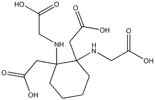 2-DIAMINOCYCLOHEXANE-N,N'-TETRAACETICACID Struktur