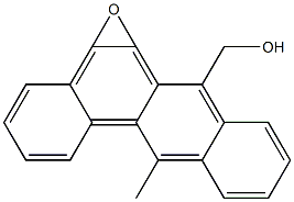 7-HYDROXYMETHYL-12-METHYLBENZANTHRACENE-5,6-OXIDE Struktur