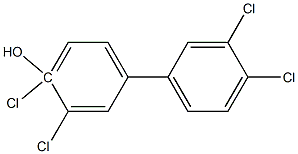 4-HYDROXY-3,4,3',4'-TETRACHLOROBIPHENYL Struktur