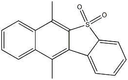 6,11-DIMETHYLBENZO(B)NAPHTHO(2,3-D)THIOPHENE-5,5-DIOXIDE Struktur