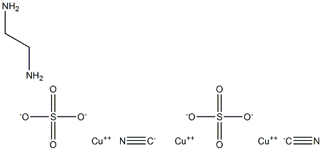 COPPERETHYLENEDIAMINESULPHATECYANIDE Struktur