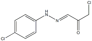 1-CHLORO-3-((4-CHLOROPHENYL)HYDRAZONO)-2-PROPANONE Struktur