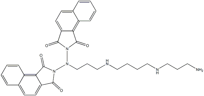 BIS-NAPHTHALIMIDOSPERMINE Struktur