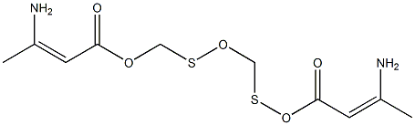 THIODIETHYLENEGLYCOLBIS(BETA-AMINOCROTONATE) Struktur