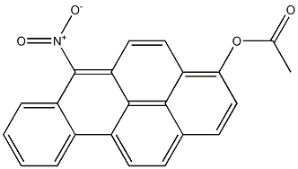 3-ACETOXY-6-NITROBENZO(A)PYRENE Struktur