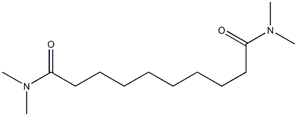 SEBACAMIDE,N,N,N',N'-TETRAMETHYL- Struktur