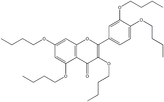 QUERCETINPENTABUTYLETHER Struktur