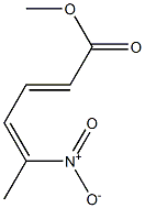 5-NITRO-2,4-HEXADIENOICACIDMETHYLESTER Struktur