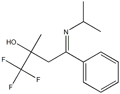 1-ISOPROPYLIMINO-1-PHENYL-3-(TRIFLUOROMETHYL)BUTAN-3-OL Struktur