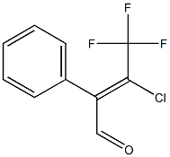 3-CHLORO-3-TRIFLUOROMETHYL-2-PHENYL-2-PROPENAL Struktur