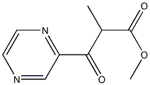 METHYL-2-METHYL-3-(PYRAZIN-2-YL)-3-OXOPROPIONATE Struktur