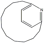 2,6-Decamethylene pyridine Struktur