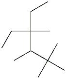 2,2,3,4-tetramethyl-4-ethylhexane Struktur