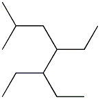 2-methyl-4,5-diethylheptane Struktur