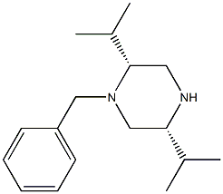 (2R,5R)-1-BENZYL-2,5-DI(PROPAN-2-YL)PIPERAZINE Struktur