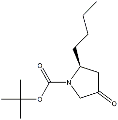 N-BOC-(2S)-2-BUTYL-4-OXOPYRROLIDINE Struktur