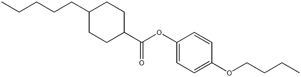 4-BUTYLOXYPHENYL 4-PENTYLCYCLOHEXANECARBOXYLATE Struktur