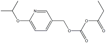 (6-ISOPROPOXYPYRIDIN-3-YL)METHYL PROPIONYL CARBONATE Struktur