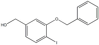 3-BENZYLOXY-4-IODOBENZYL ALCOHOL Struktur