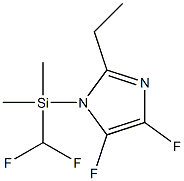 1-TRIMETHYLSILYLTETRAFLUOROETHYLIMIDAZOLE Struktur