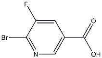 2-Bromo-3-fluoro--pyridine-5-carboxylic acid
 Struktur