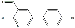 5-(4-bromophenyl)-2-chloropyridine-3-carbaldehyde Struktur